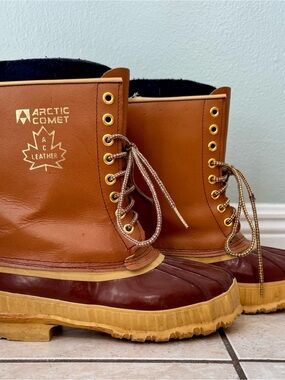 Vintage Arctic Comet Leather Winter Pac Boots